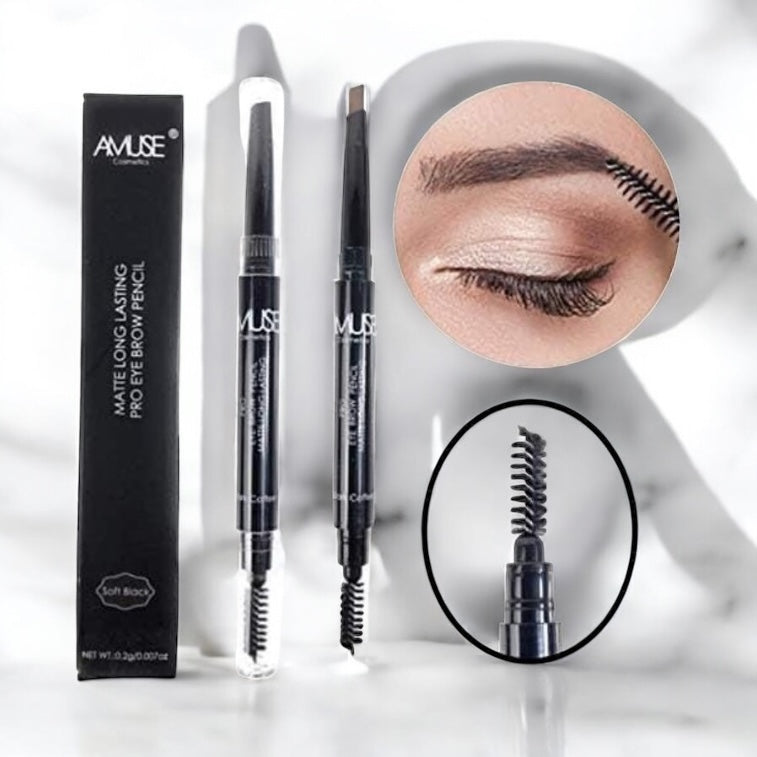 Lápiz de Cejas Mate Amuse 4 Tonos