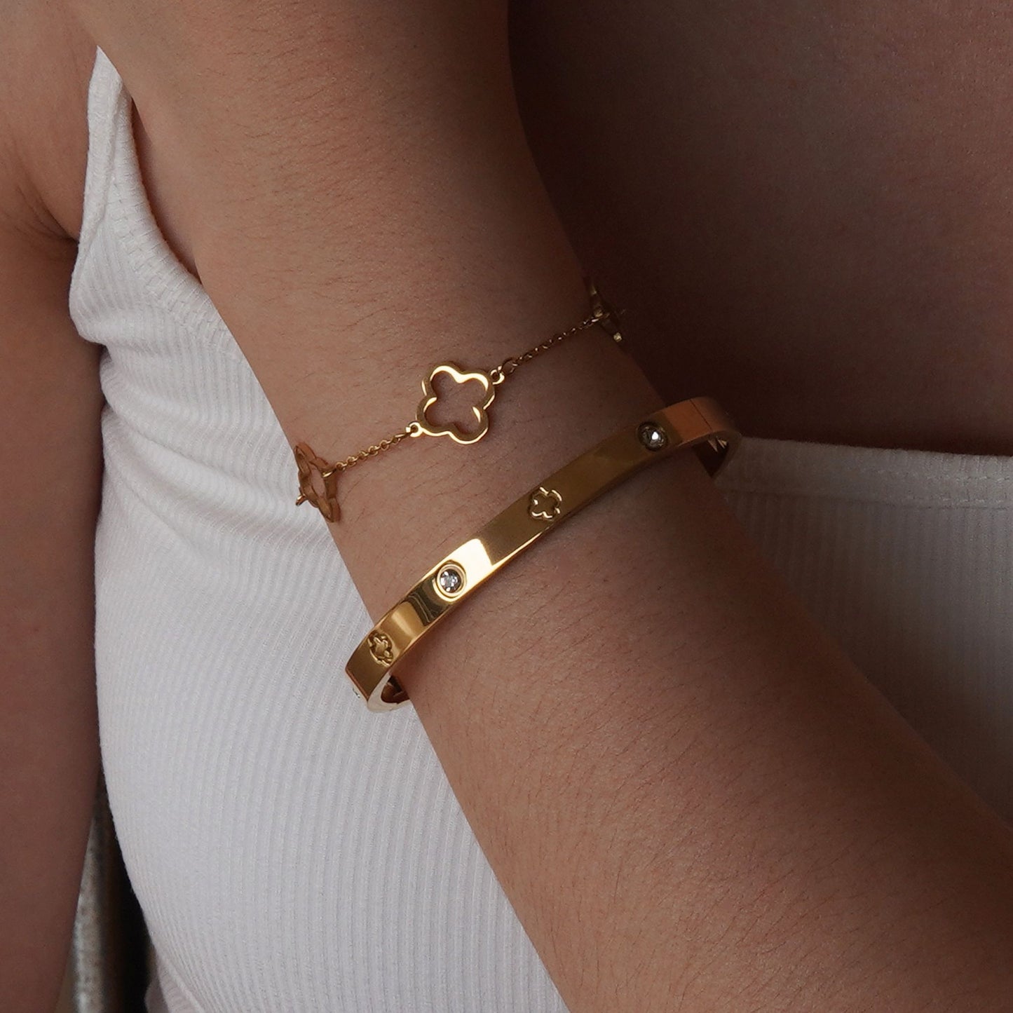 Pulsera conjunto Trébol 🍀