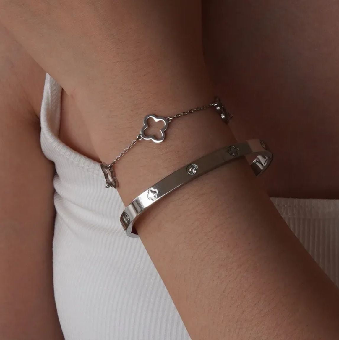 Pulsera conjunto Trébol 🍀