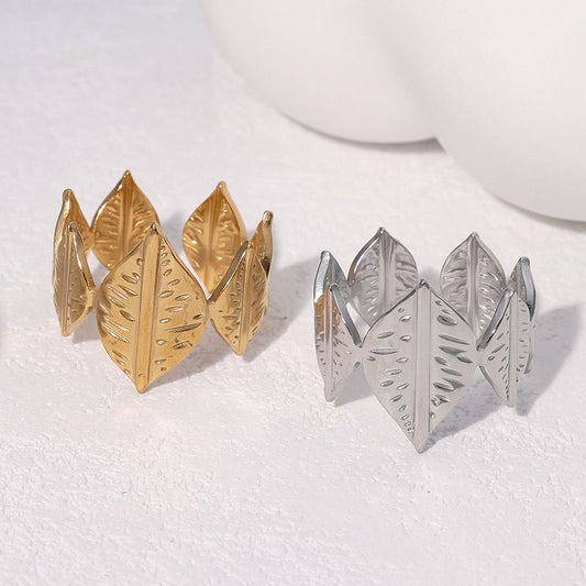 Sortija Hoja Elegance