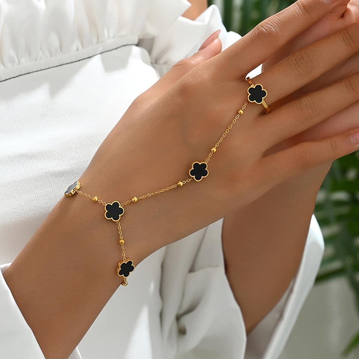 Elegante y única pulsera & sortija